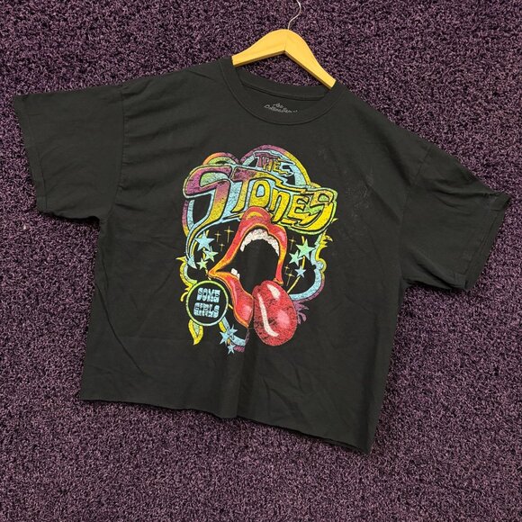 The Rolling Stones Some Girls Tour Hot Lips Rock Band Tee L - Picture 3 of 6